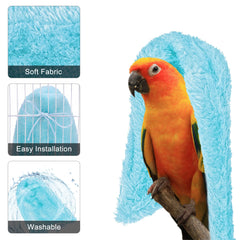 Filhome hidden shelter bird bed provides a secure hideaway in the cage.