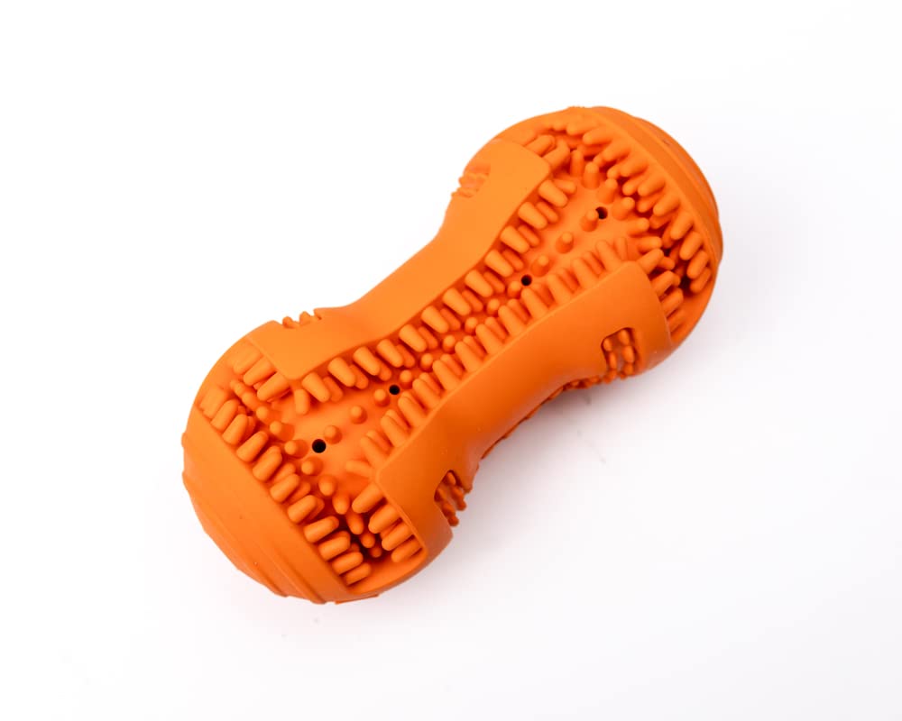 Fillable dog toy durability highlight rubber construction for aggressive chewers