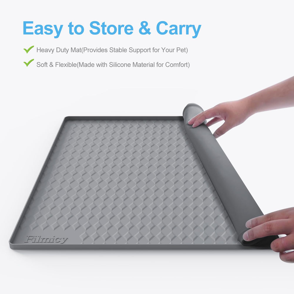 Filmicy pee pad holder protects floors and carpets during house training.