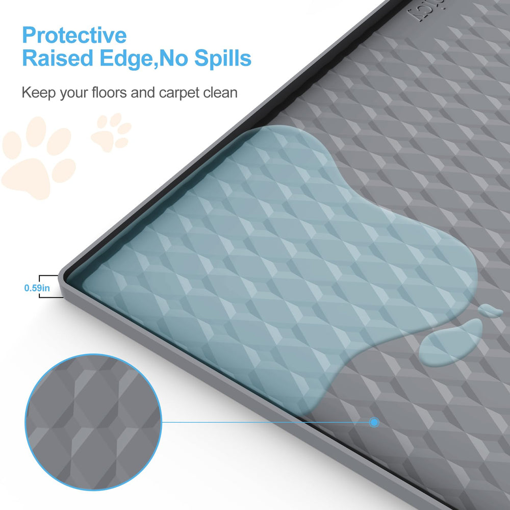 Filmicy Pee Pad Holder with raised lip design enhances leak-proof protection.
