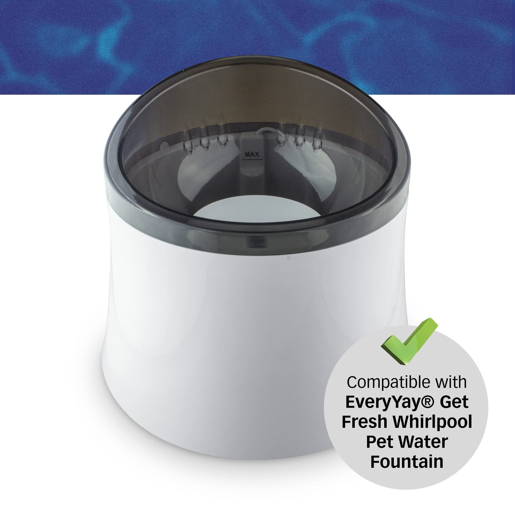 PET STANDARD filter diameter 4-inch thickness 0-4-inch shown for perfect fountain fit