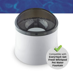 PET STANDARD filter diameter 4-inch thickness 0-4-inch shown for perfect fountain fit
