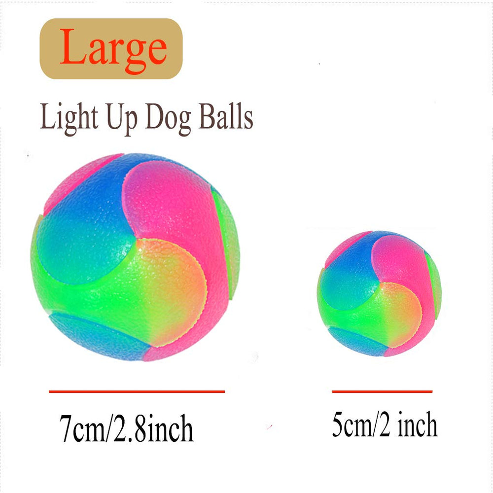 FineInno large light up dog ball elastic design for energetic chasing.