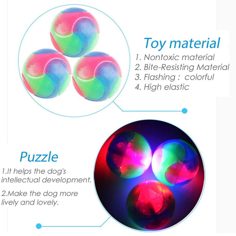 FineInno large light up dog ball interactive fetch and play.
