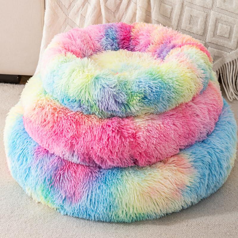 Finenohoory donut bed anti-slip bottom supports stable play.