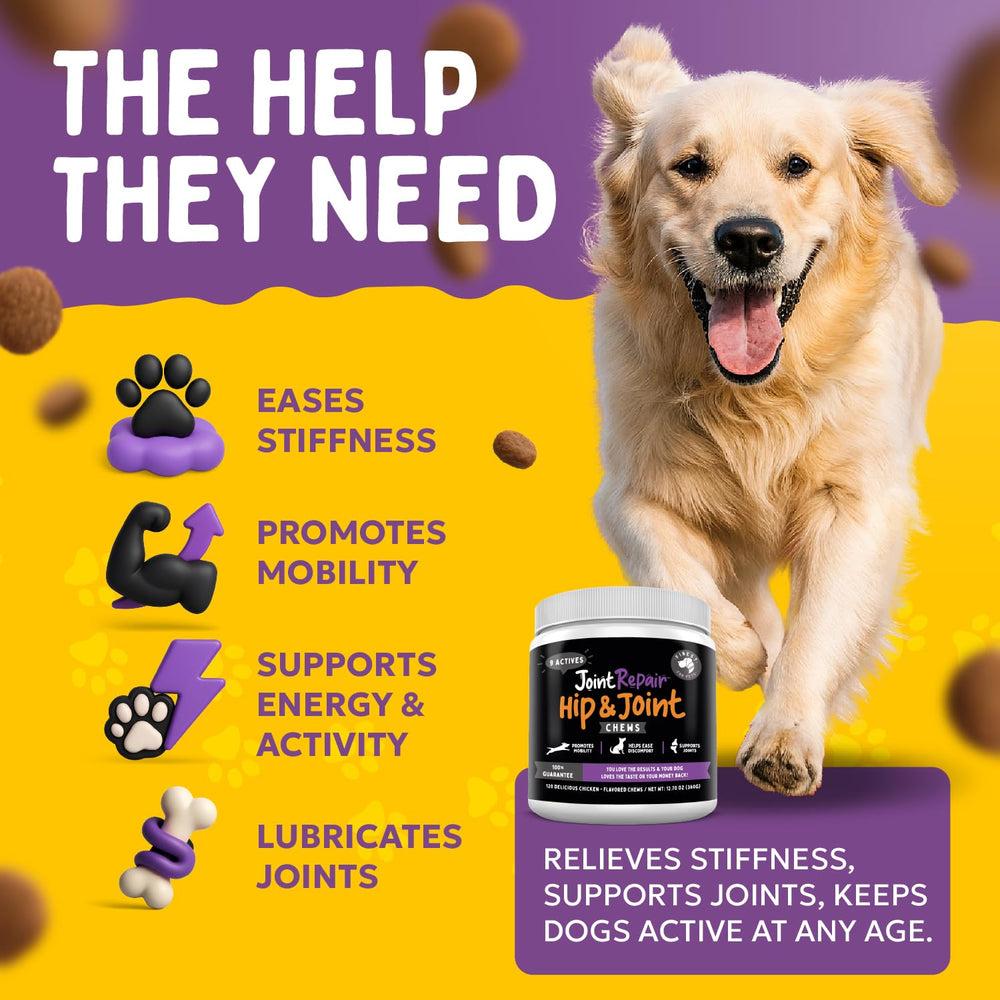 Finest For Pets Joint Repair chicken-flavor chews appealing during daily dog routine