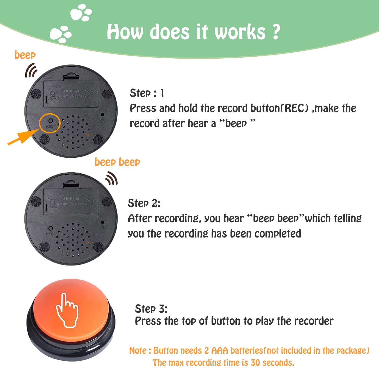 Finest+ compact-pet-training-buzzer portable tool for on-the-go training sessions.