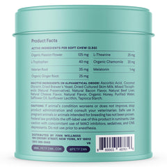 Finn Calming Aid melatonin chamomile blend emphasizing relaxation support for pets