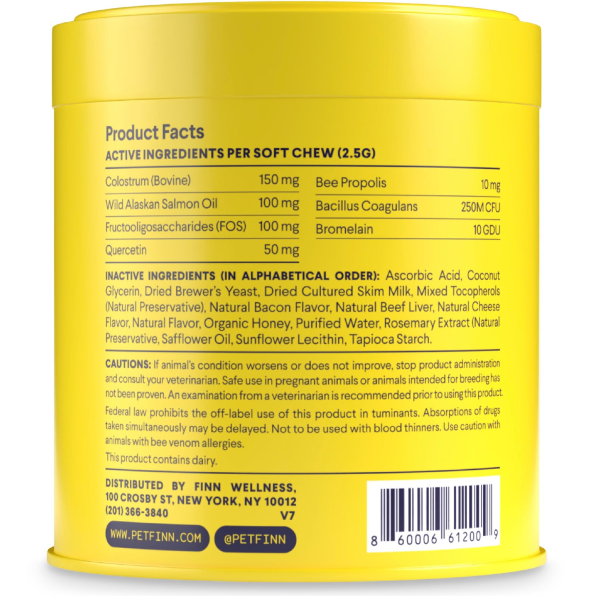 Finn Comfy Pup Bundle natural cheese—palatable, all-natural ingredient for taste.