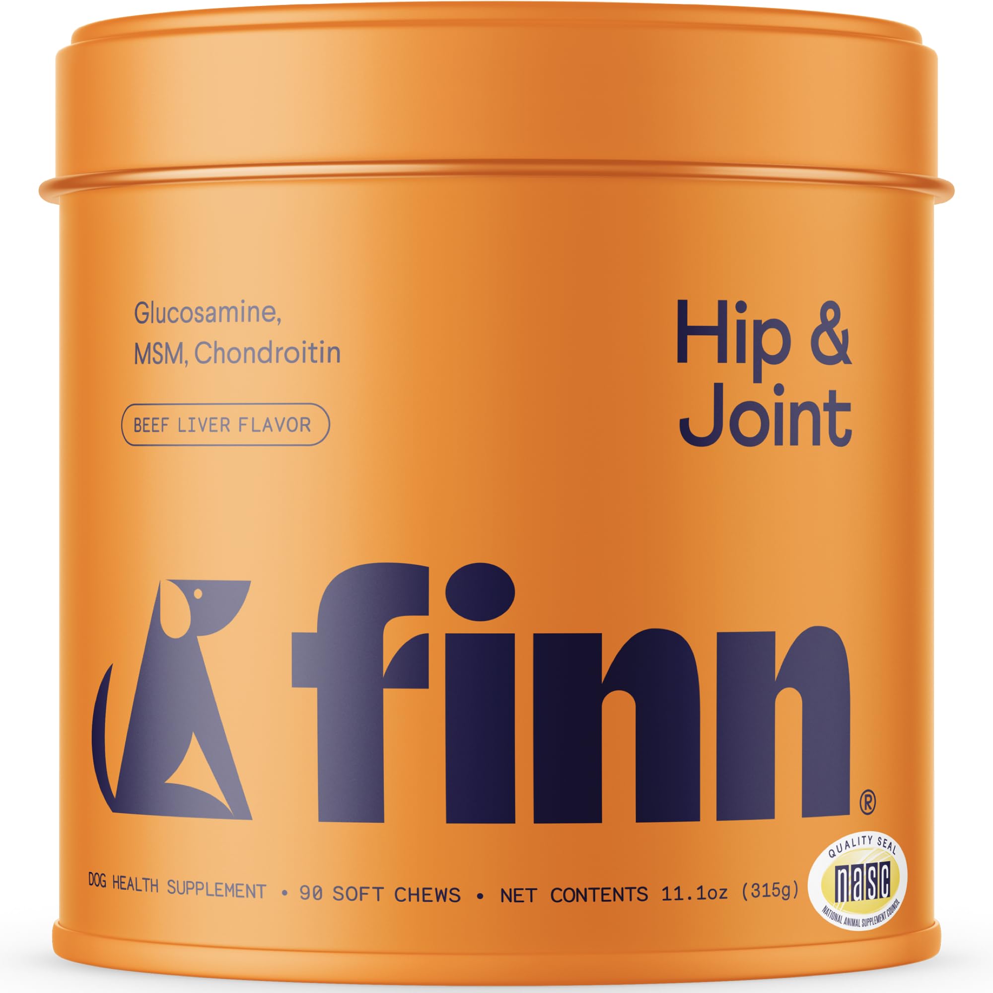 Finn dog hip and joint soft chews in a package promote daily mobility for dogs.
