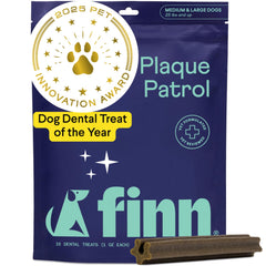 Finn Plaque Patrol dental chews hero pack improves daily dental routine for dogs