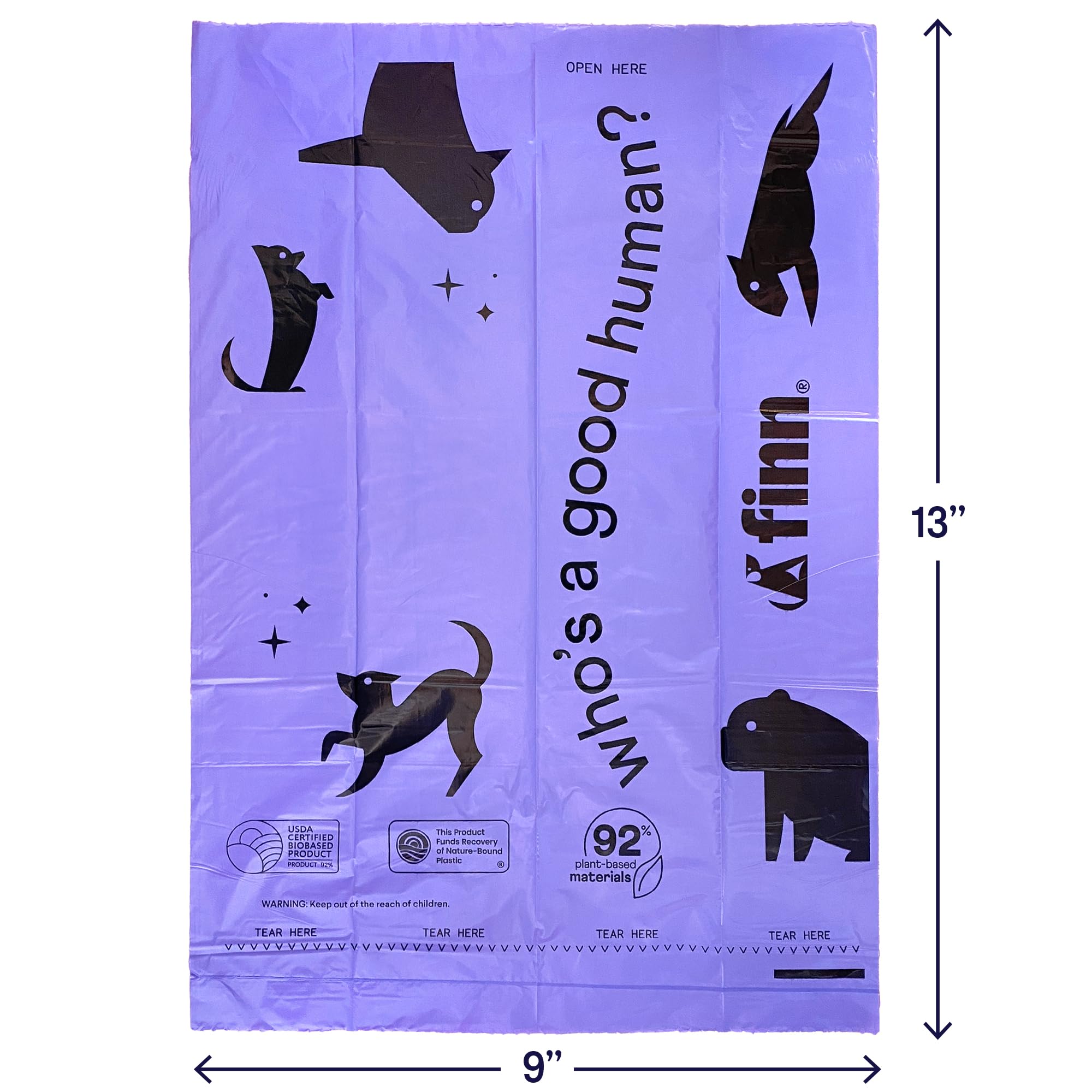Finn poop bags certified plastic negative initiative and impact