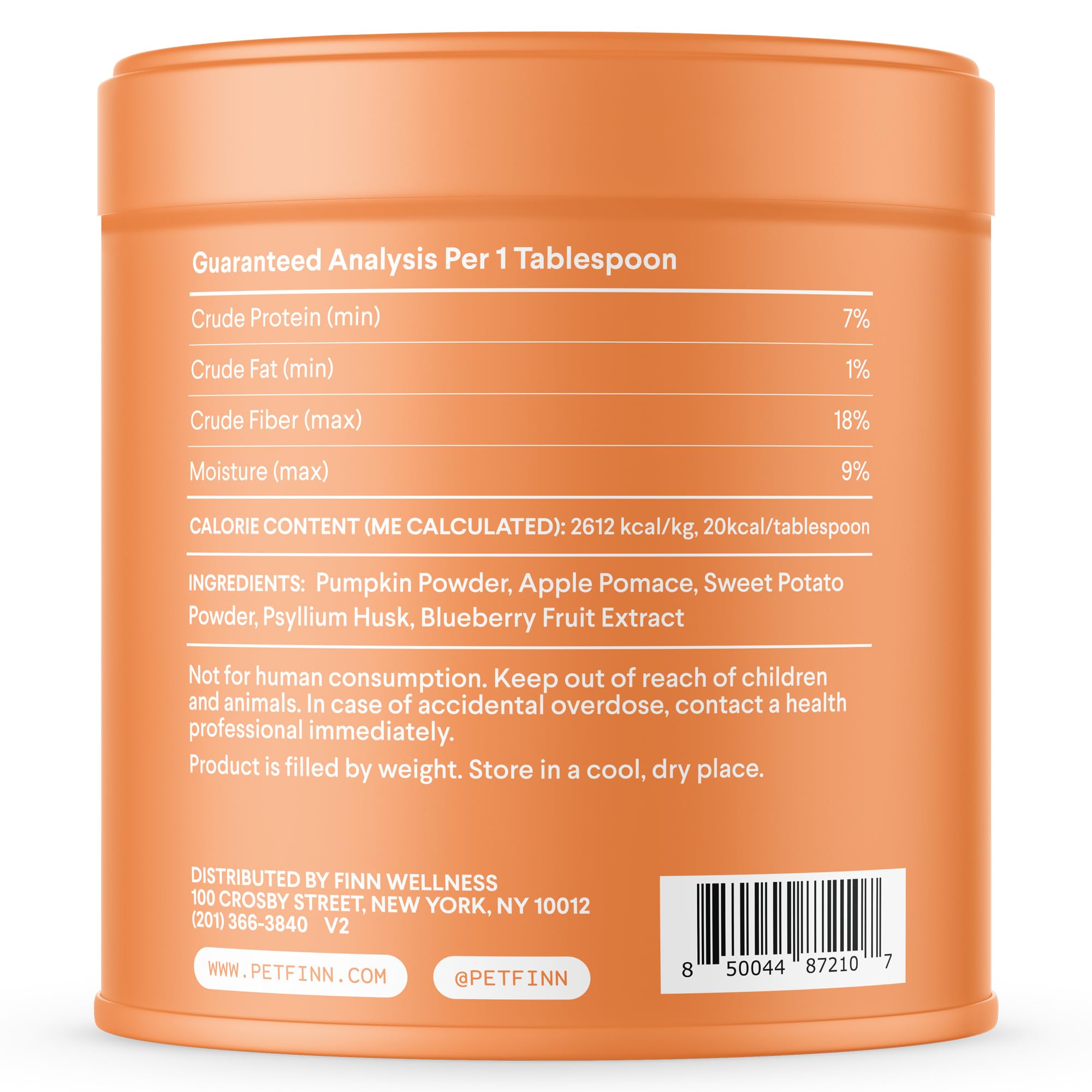 Finn Pumpkin Plus vet-formulated concept signals trusted daily digestive health in dogs.