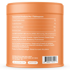 Finn Pumpkin Plus vet-formulated concept signals trusted daily digestive health in dogs.