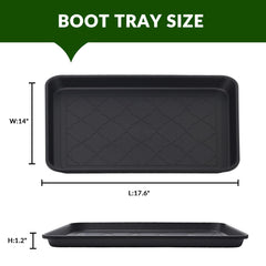 Finorder all-weather boot tray with anti-slip pads securing surfaces