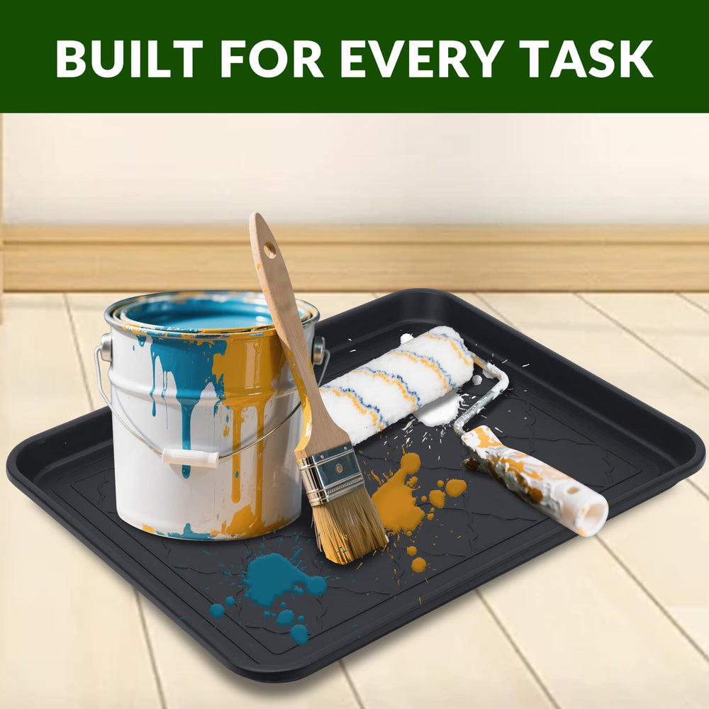 Finorder durable recycled PP plastic boot trays showing strength against mud