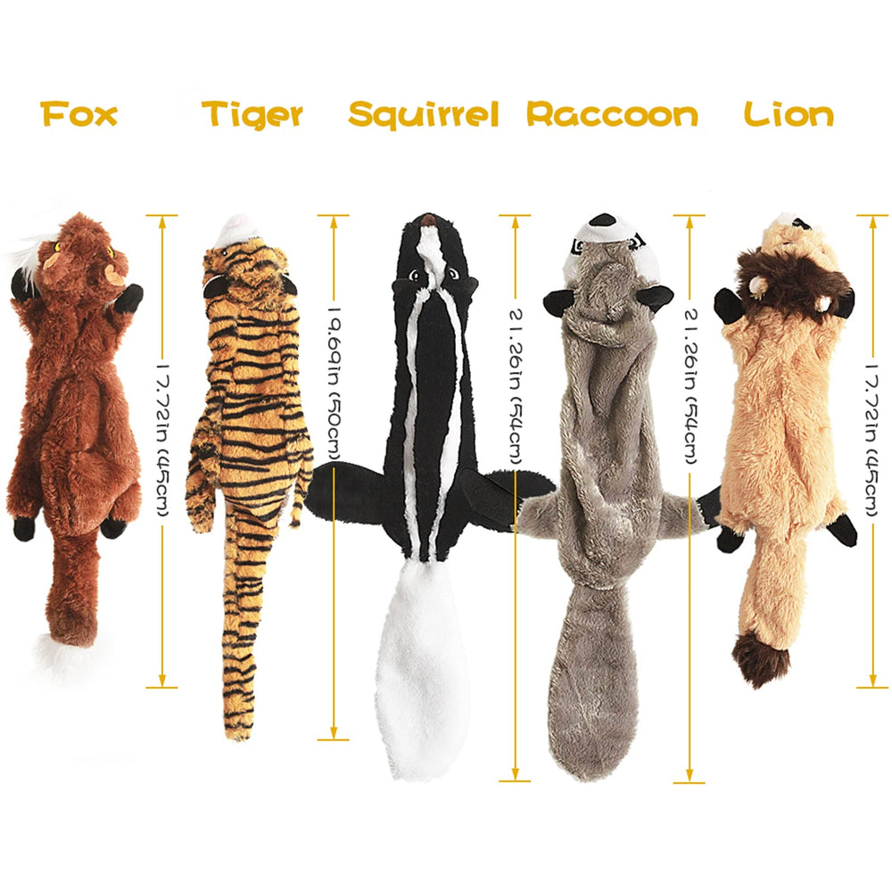 FIREOR dog squeak toy bundle durable-soft plush—safe for daily fun.