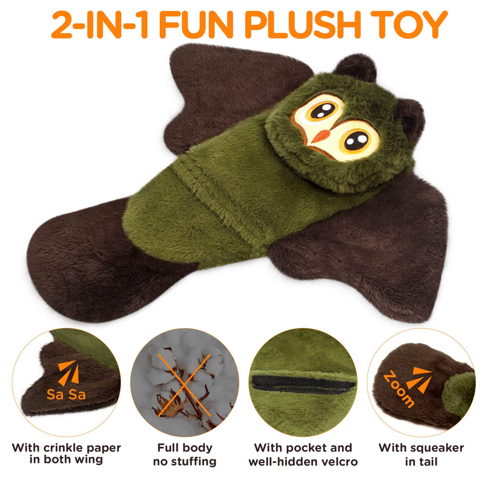 Fireor raccoon squeak toy engaging chewing and enrichment.