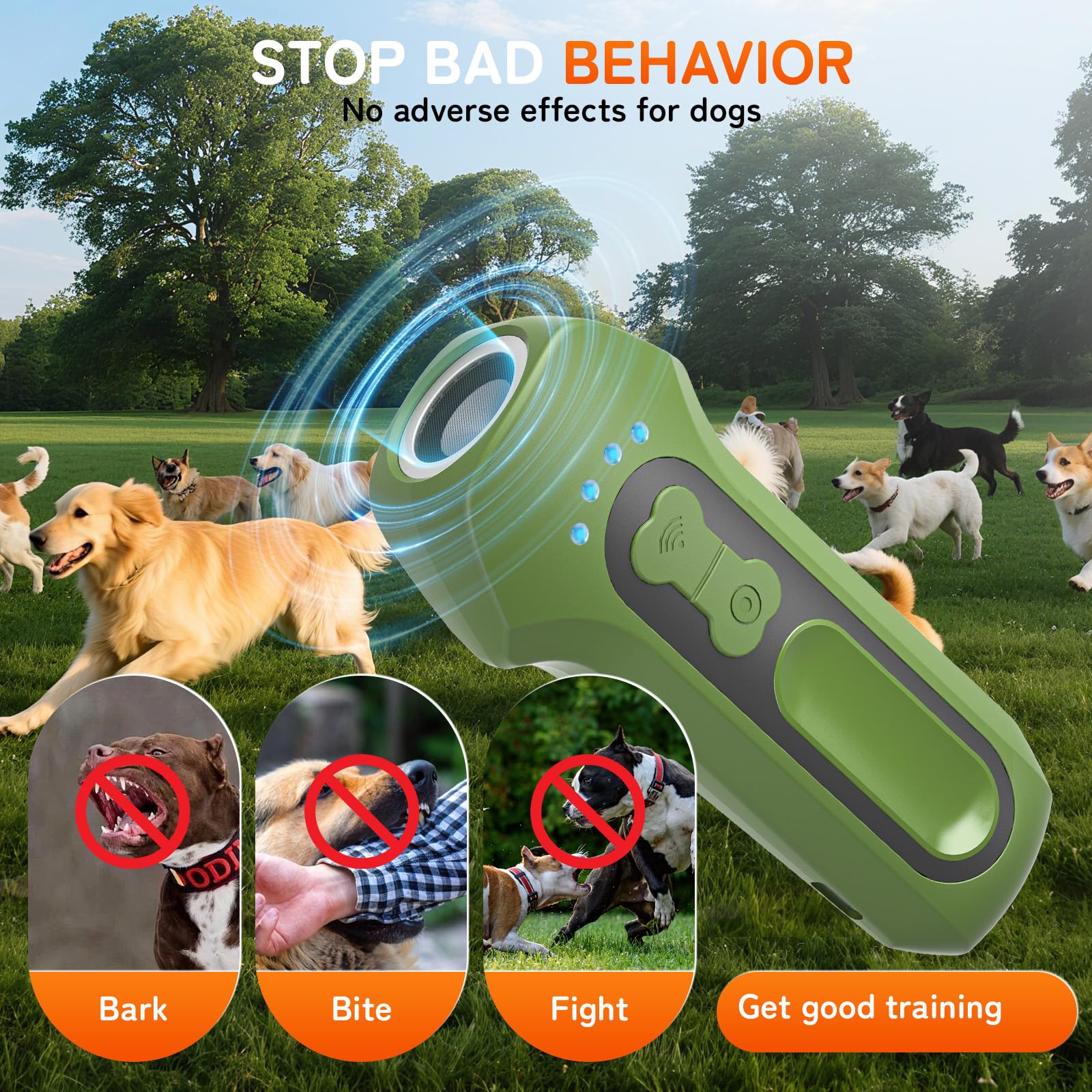 Firlonale portable design for on-the-go use and quick bark checks away from home.