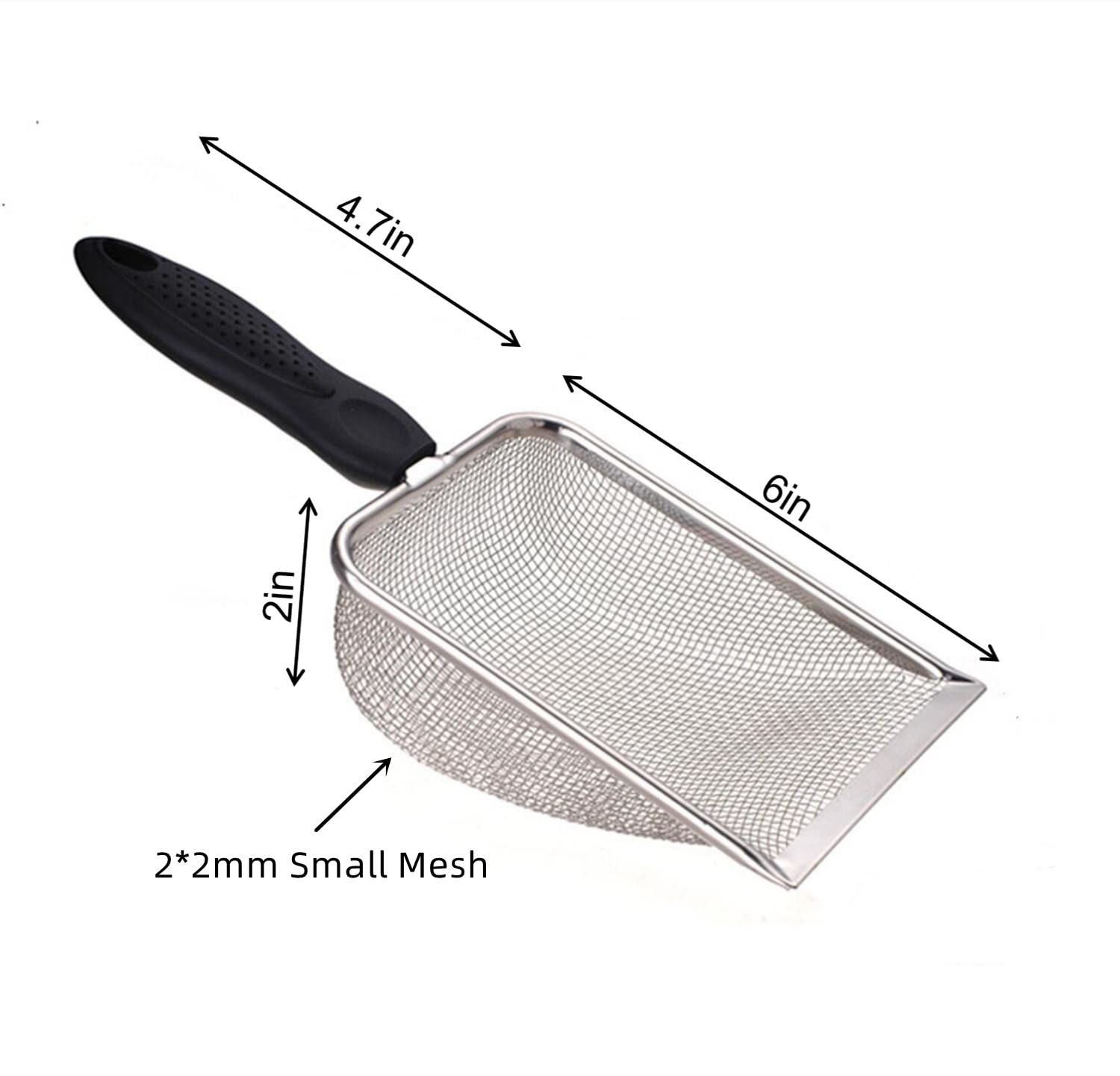 Firsal fine mesh scoop holes 2mm for precise fine sand cleaning.
