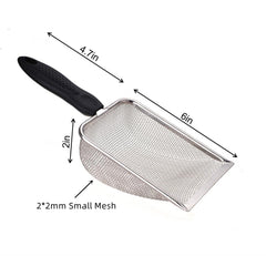 Firsal fine mesh scoop holes 2mm for precise fine sand cleaning.