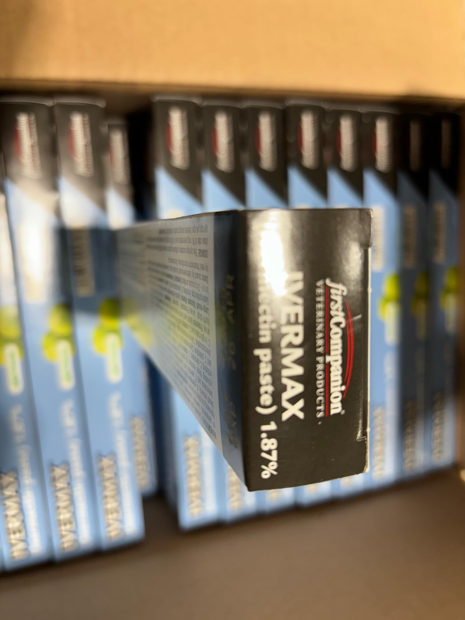 First Companion Ivermax paste highlights broad-spectrum use for parasite management.