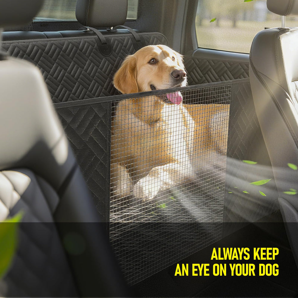FIRSTWELL scratch-resistant 600D fabric protects interior from claws and fur