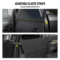 FIRSTWELL patented design dog seat cover with integrated straps ensures a secure fit