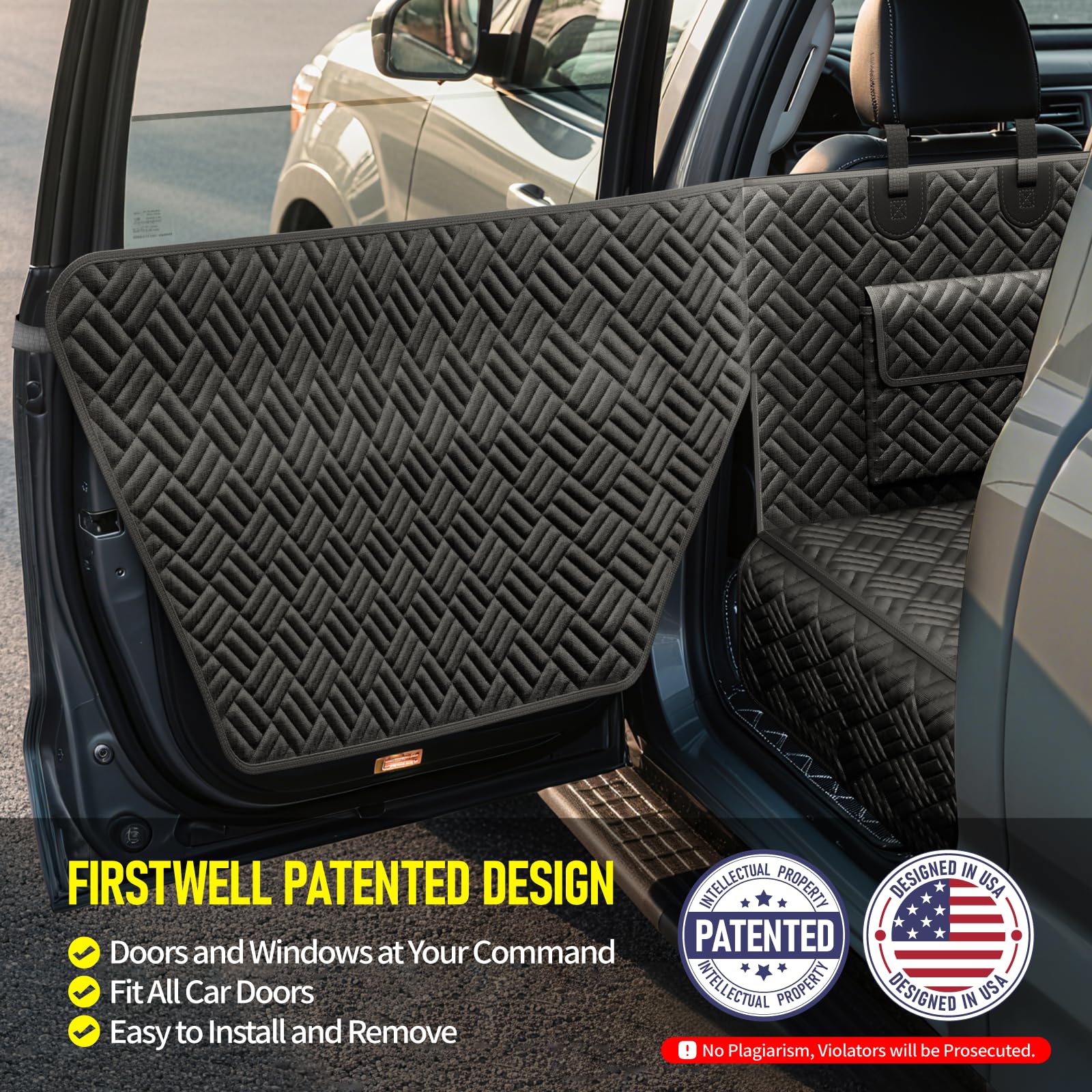 FIRSTWELL waterproof 600D fabric guards against spills and fur