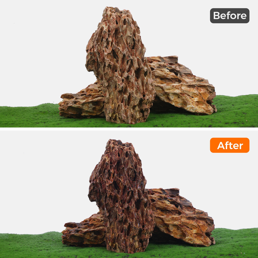 FISCAPE dragon stone cave landscape provides hiding spots for fish and shrimp