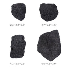 FISCAPE lava rock in aquarium layout demonstrates dark natural ambiance and structuring