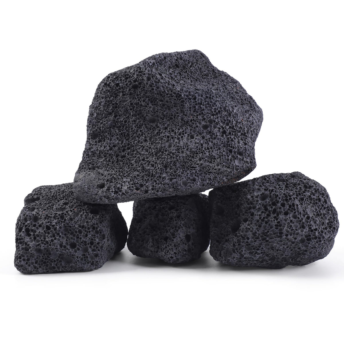 FISCAPE lava rock closeup shows porous surface ideal for beneficial bacteria in aquascapes