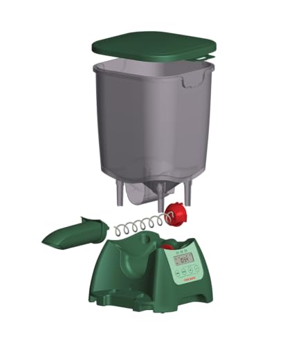 Fish Mate P7000 hopper capacity up to 7 litres supports long pond feeding.