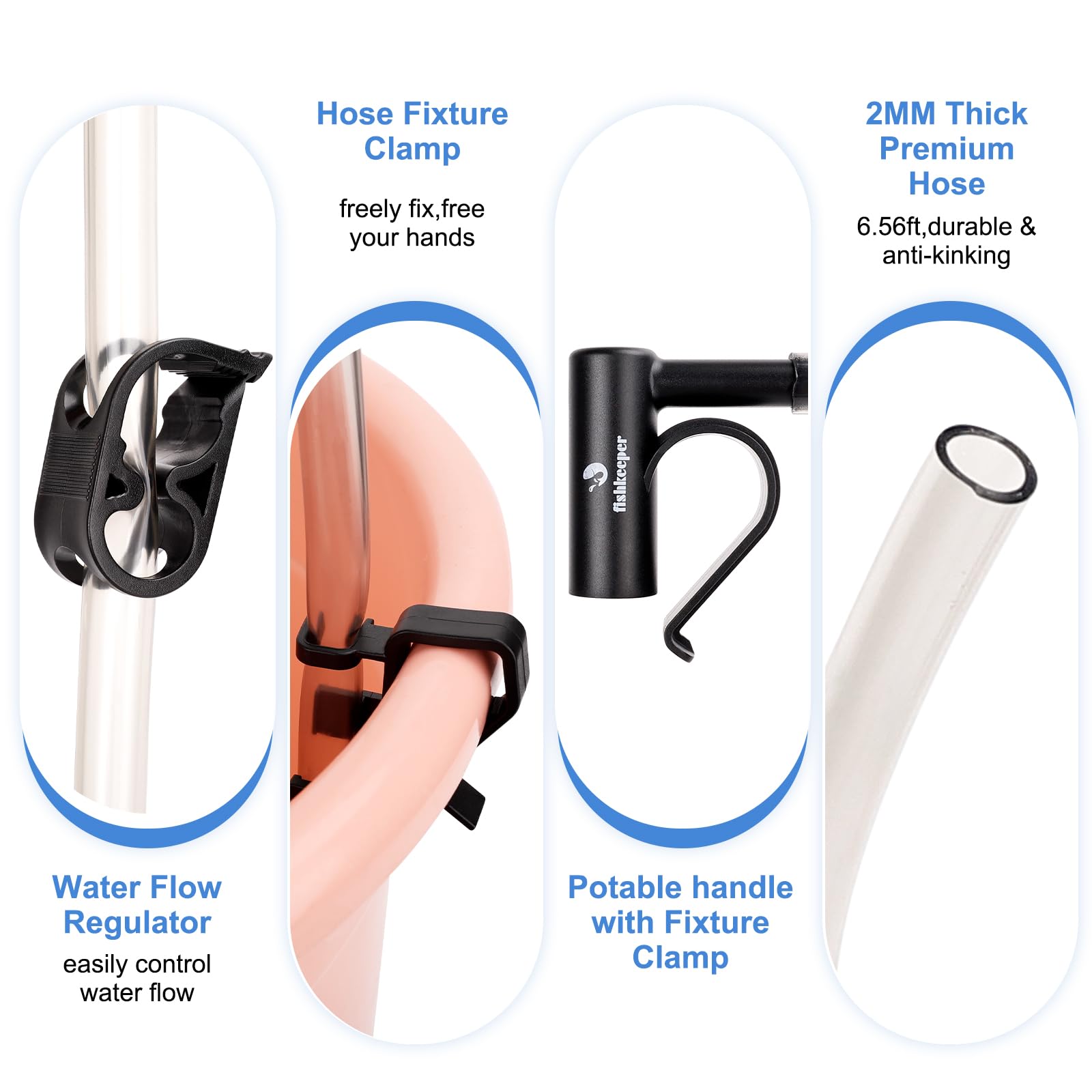 fishkeeper interchangeable suction heads for different cleaning tasks