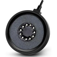 fishkeeper aquarium bubble light disk with LED highlights vibrant colors for ambient tank decor