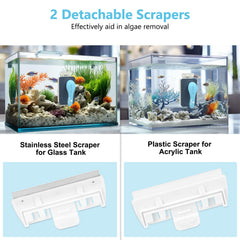 Fishkeeper glass cleaner outer felt pad wipes outside glass for spotless water spots