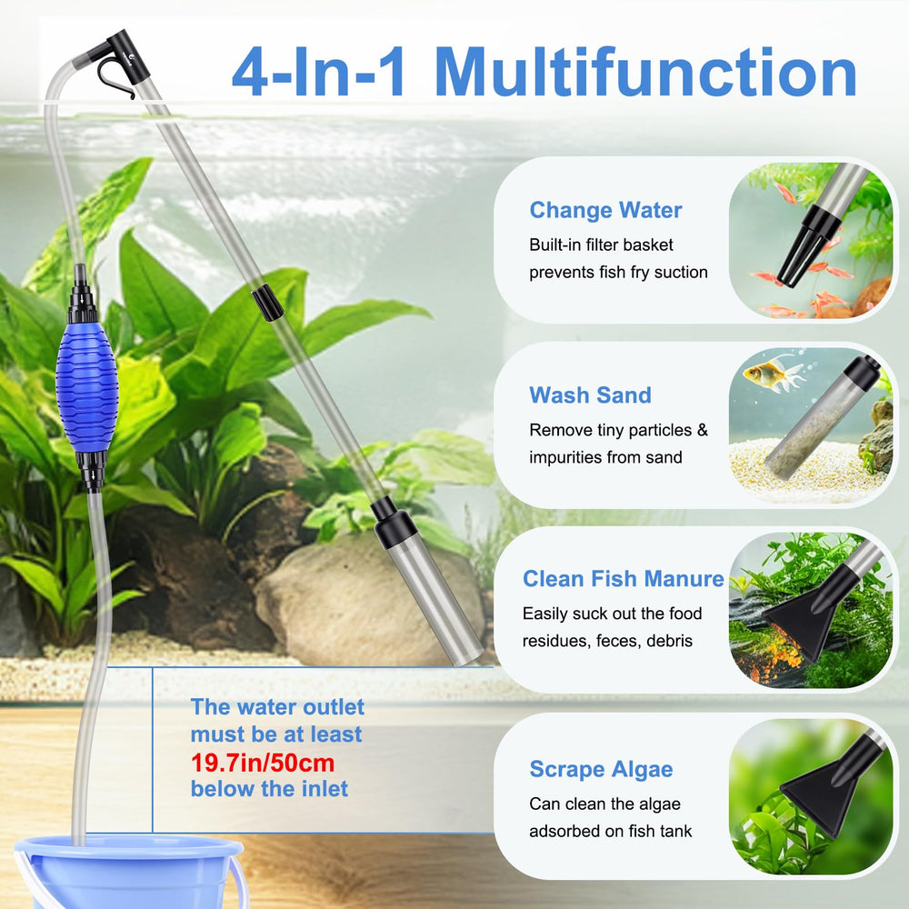 fishkeeper aquarium siphon flow regulator controls water speed for safe tank maintenance