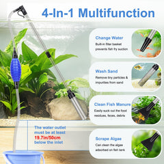 fishkeeper aquarium siphon flow regulator controls water speed for safe tank maintenance