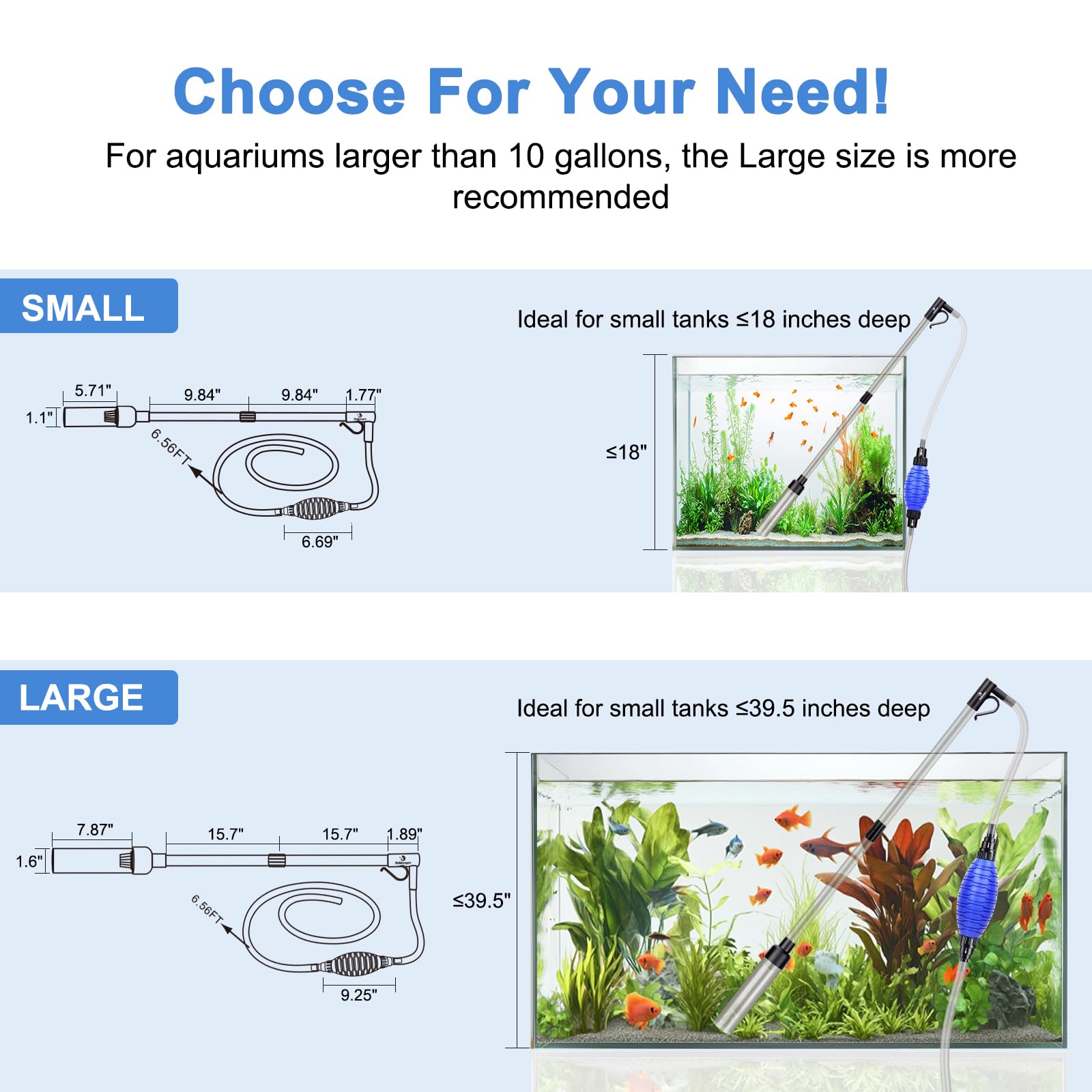 fishkeeper BPA-free ABS material ensures fish-safe weekly cleaning