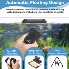 fishkeeper dual-blade scraper design speeds up cleaning in one pass