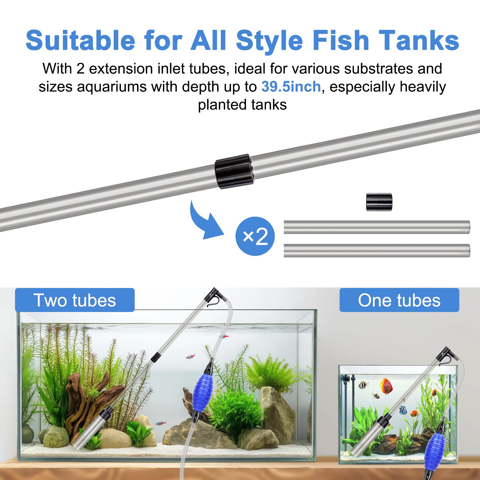 fishkeeper extension tubes reach deep and tight spaces easily