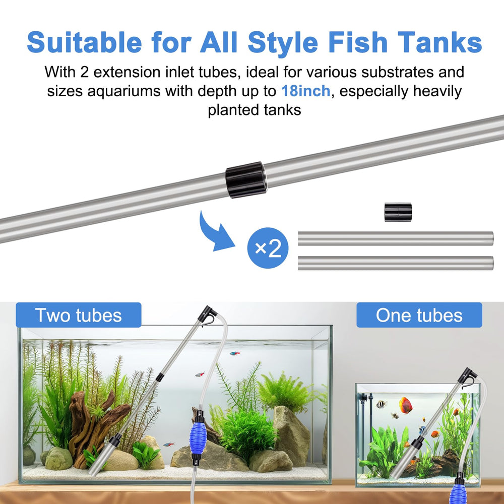 fishkeeper extension tubes reach tight corners under tanks