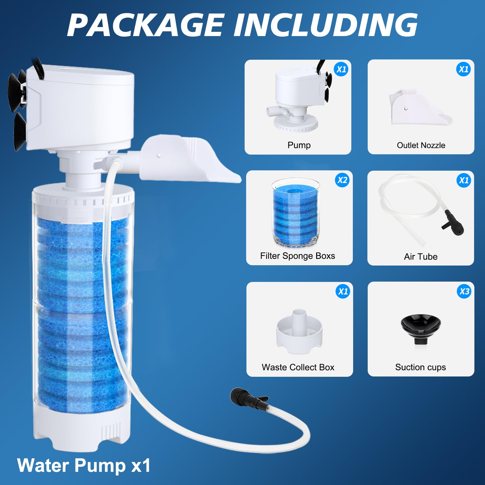 Fishkeeper filter suitable for 20-40 gallon tank applications and versatile setups.