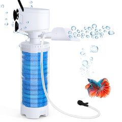 Fishkeeper filter main unit front view shows compact design for space-saving tanks.