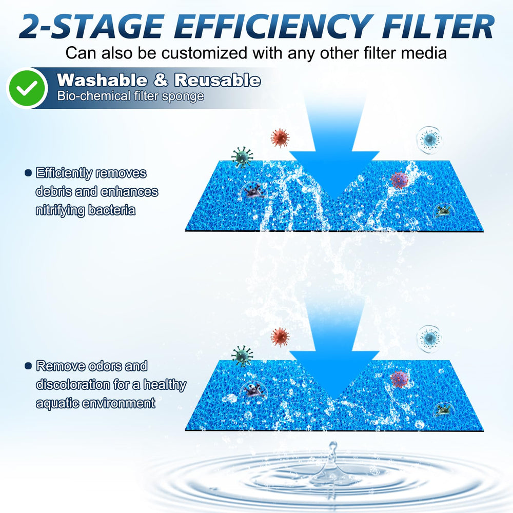 Fishkeeper filter silent bubble mode demonstrates quiet operation for day and night viewing.