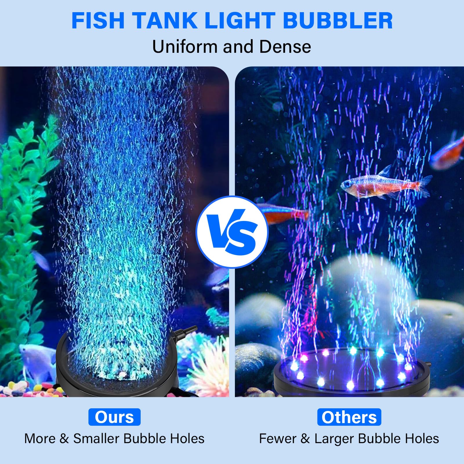 fishkeeper full-spectrum bubble light supports vibrant fish colors and plant growth vibes