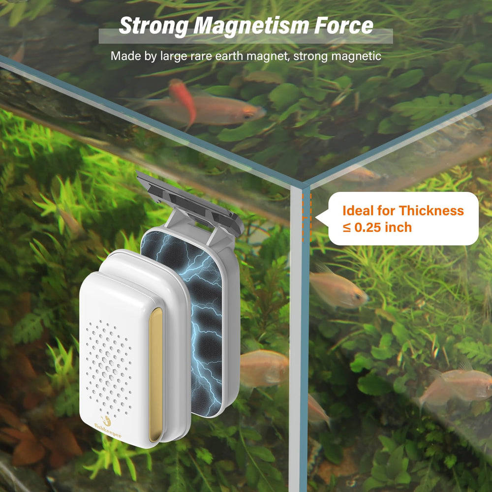 fishkeeper magnetic aquarium cleaner outside soft pad wipes dust without scratching glass