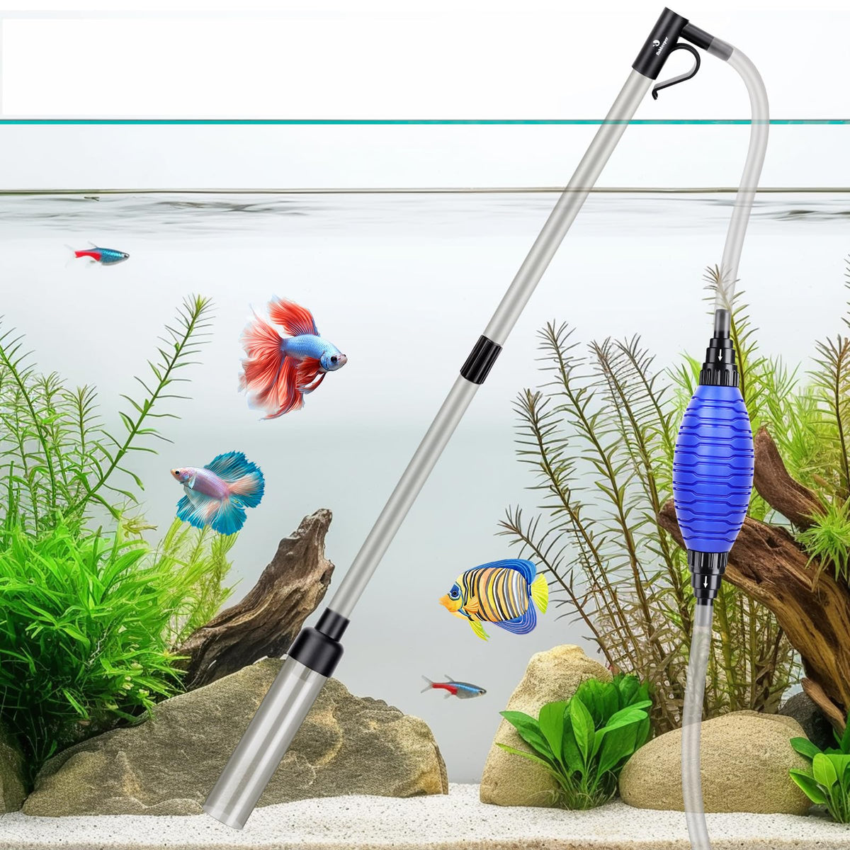fishkeeper quick aquarium siphon priming ball for fast starts and strong suction
