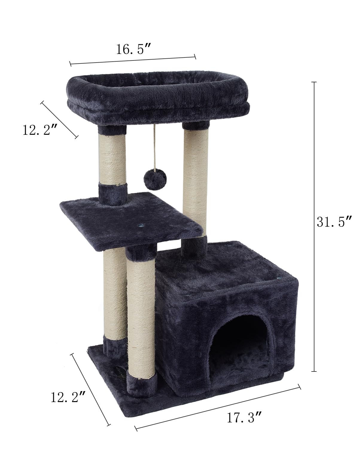FISH&NAP Cat Tree travel-easy-carry enables portable playtime outdoors.