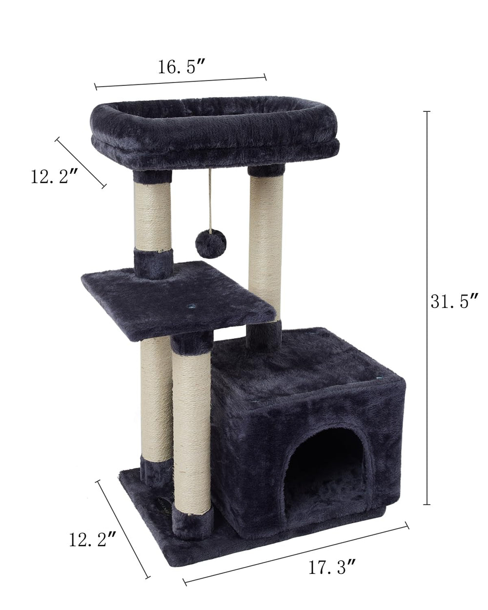 FISH&NAP Cat Tree travel-easy-carry enables portable playtime outdoors.